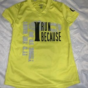 Womans XS Running shirt neon yellow